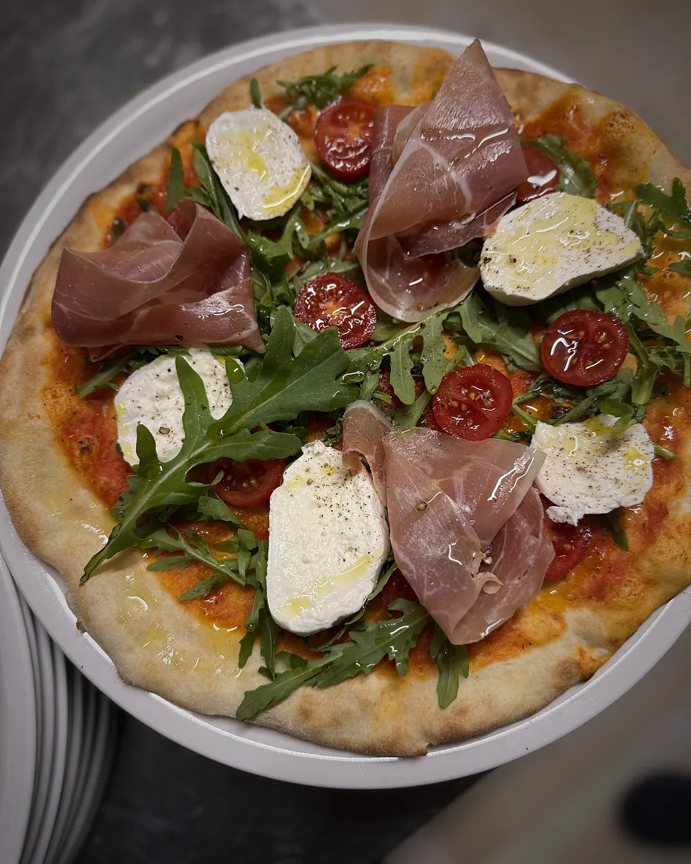 Pizza – Ø 32 cm, mit Liebe belegt